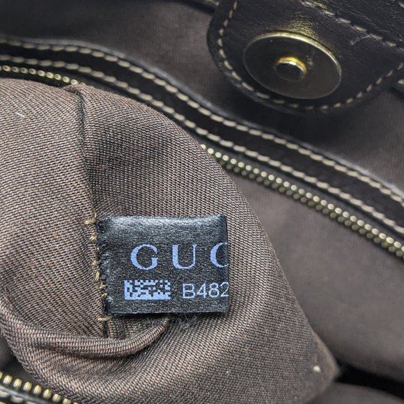 GUCCI Beige & Brown Crystal Shoulder Bag - Picture 14 of 14